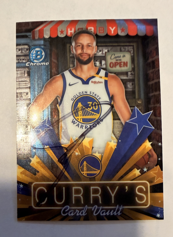 Steph Curry Autographed Card