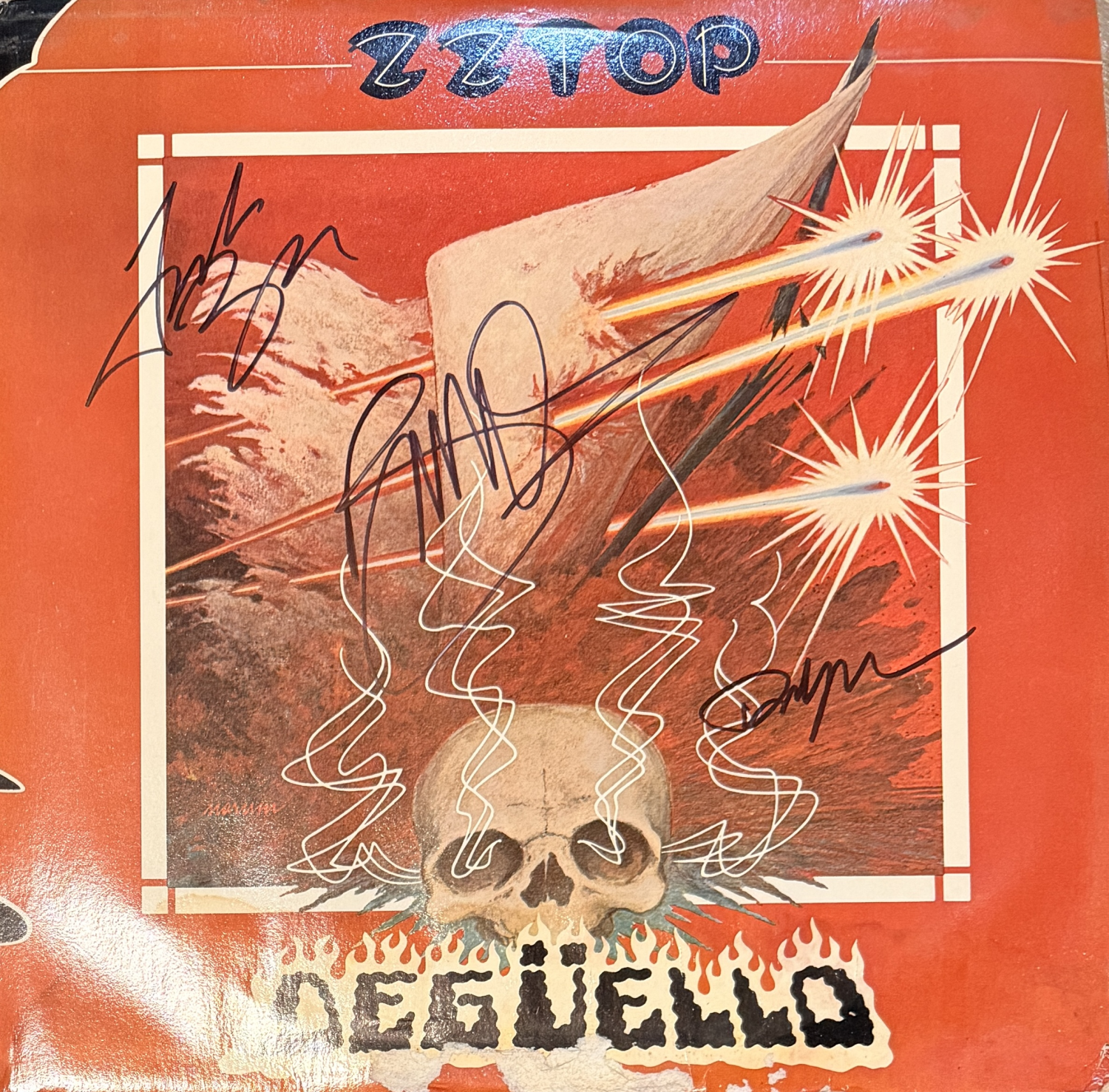 ZZ Top Autographed Album AAS COA