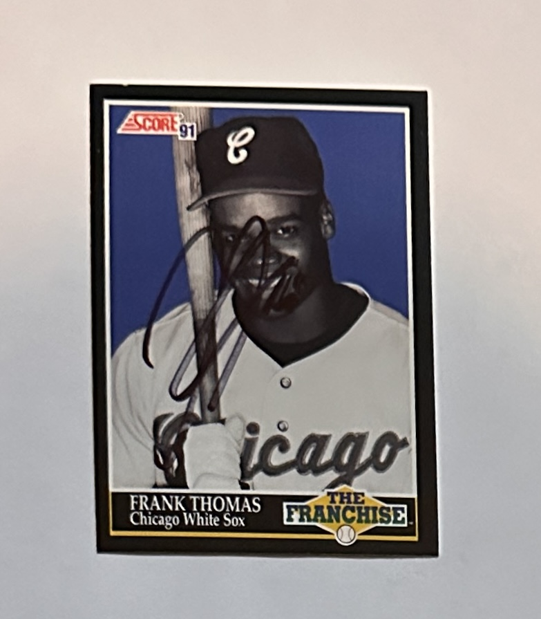 Frank Thomas AUTOGRAPHED CARD 