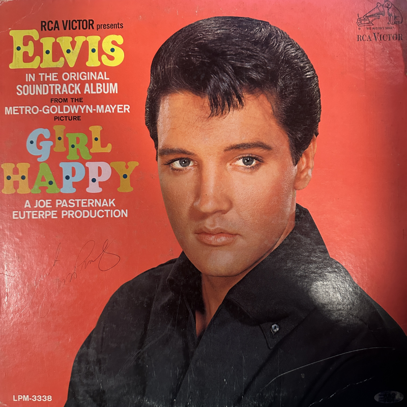 Elvis Presley Autographed Album Cover