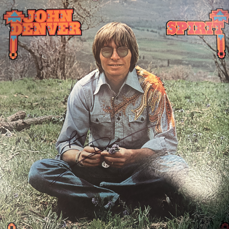 John Denver Autographed Album Cover