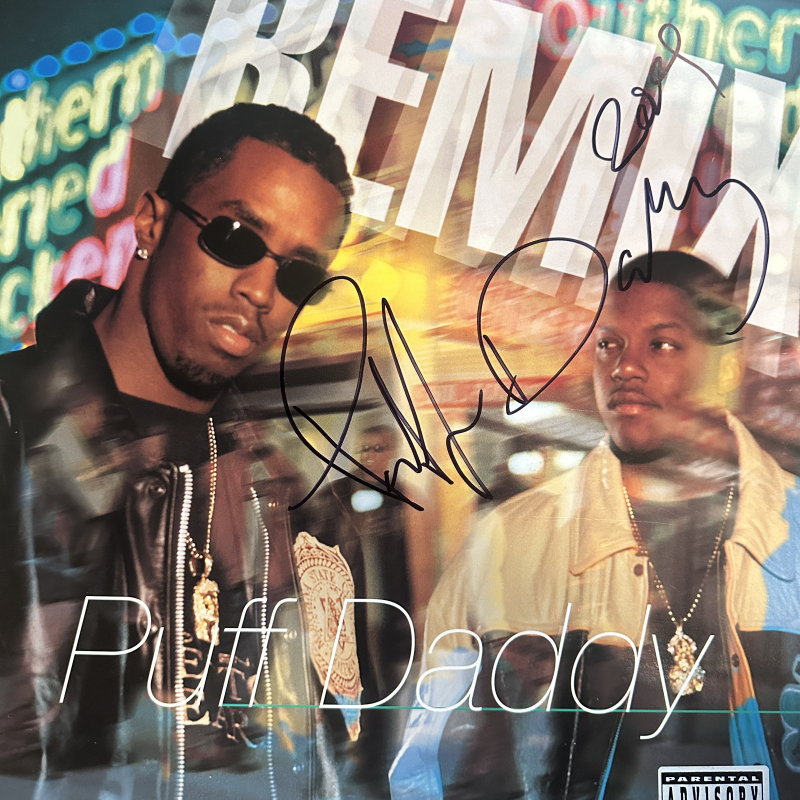 Puff Daddy Autographed Album Cover