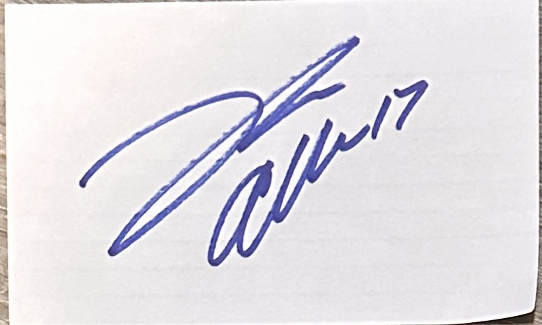 Josh Allen Autographed CARD 
