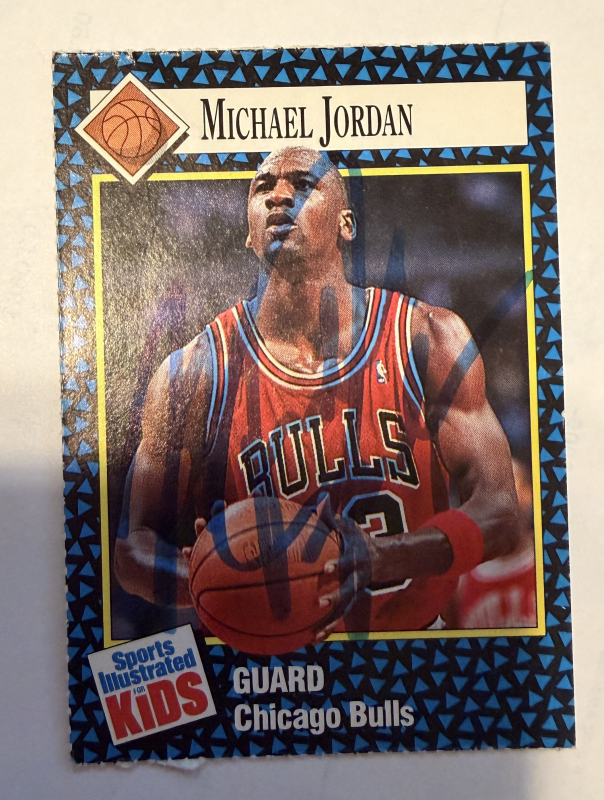 Michael Jordan Autographed Card
