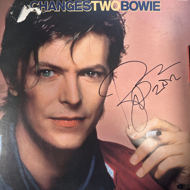 David Bowie Autographed Album Cover