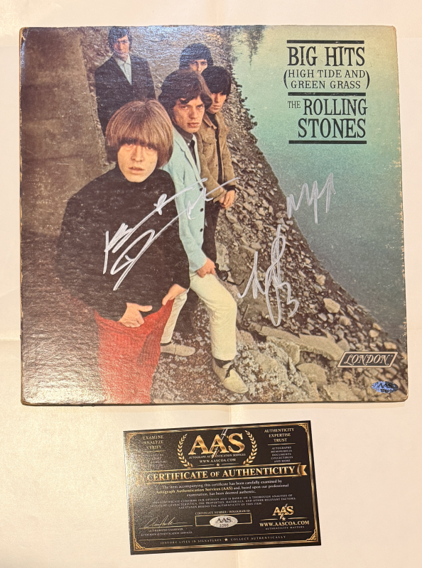 Rolling Stones Autographed Album KEITH MICK CHARLIE