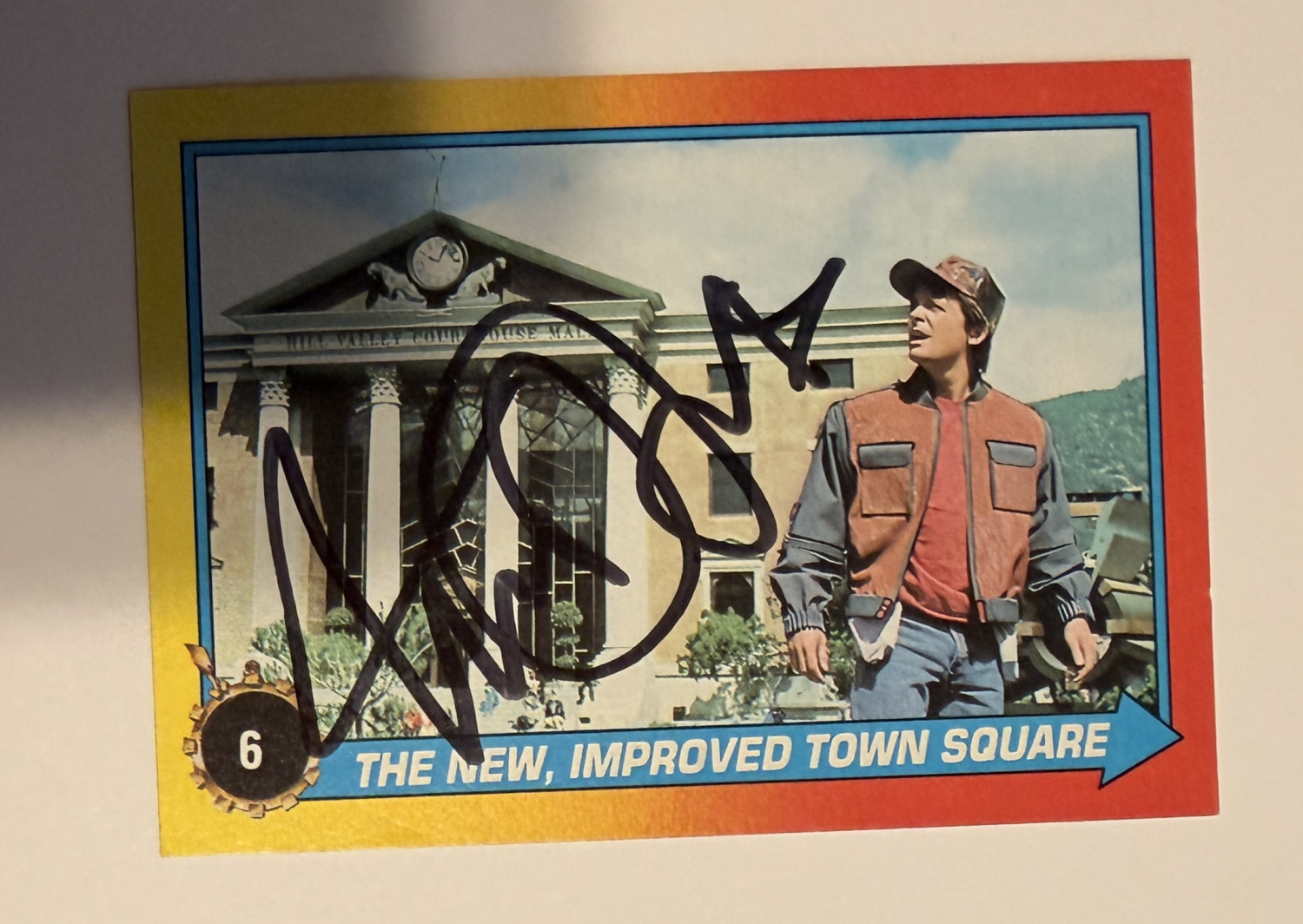 Michael J. Fox Autographed Card 