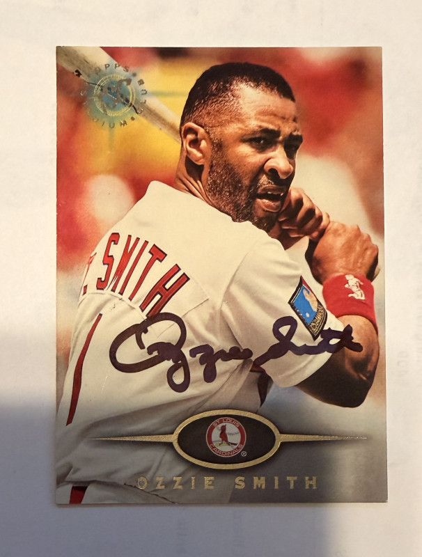 Ozzie Smith Autographed CARD