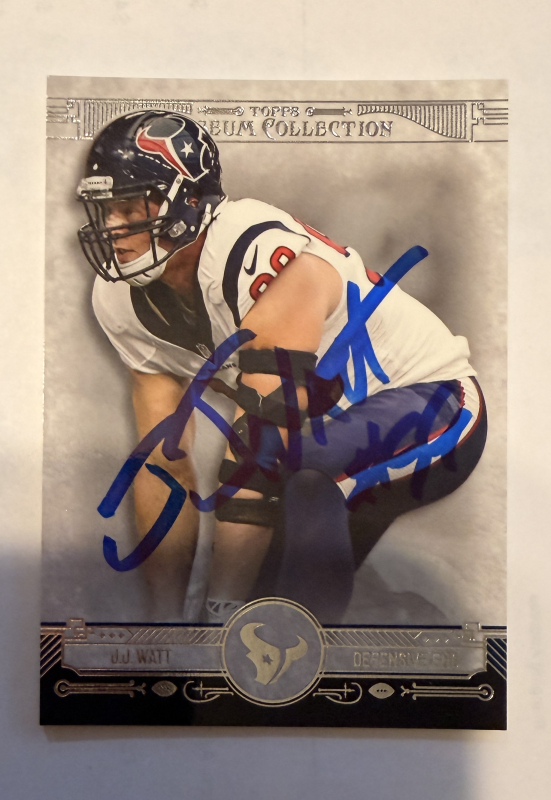 JJ Watt Autographed Card