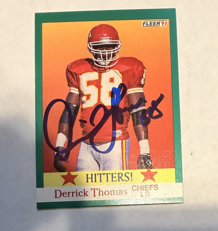 Derrick Thomas Autographed Card
