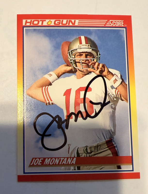 Joe Montana Autographed Card