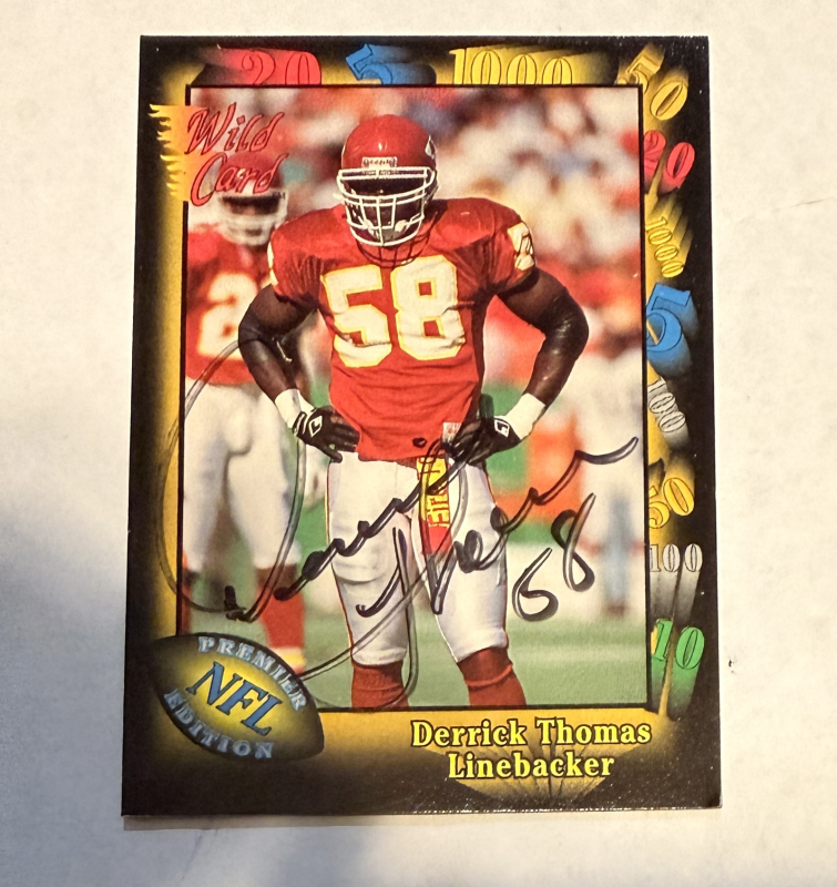 Derrick Thomas Autographed Card