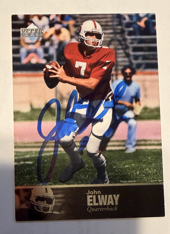 John Elway Autographed CARD