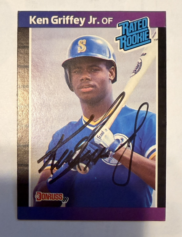 Ken Griffey Jr Autographed Rookie CARD