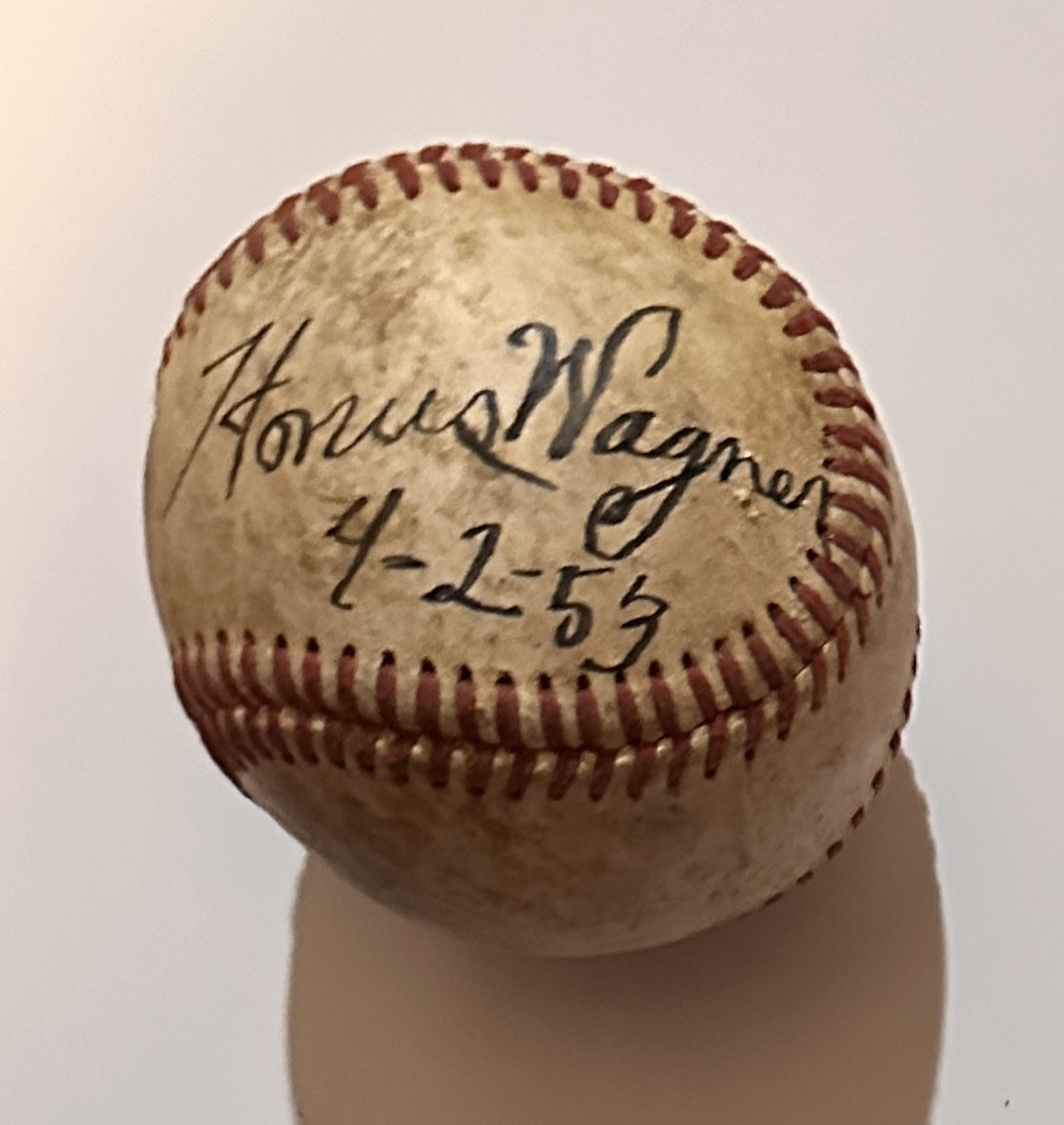 Honus Wagner Autographed BASEBALL W/COA