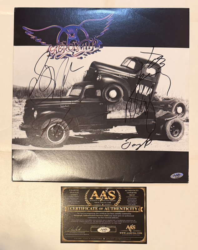 Aerosmith Autographed ALBUM Signed by ALL!