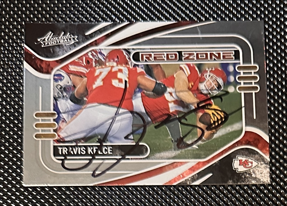 Travis Kelce Autographed Card 