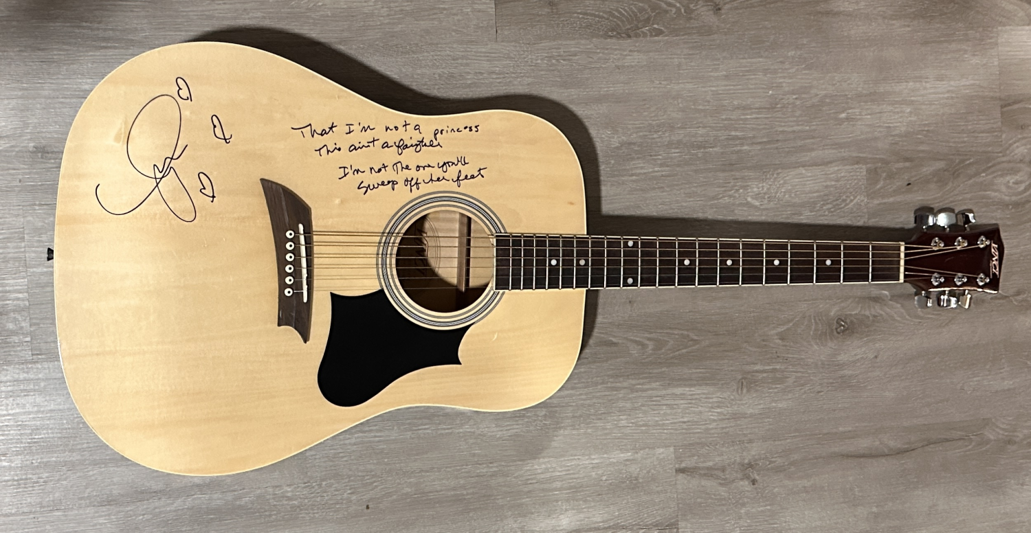 Taylor Swift Autographed Guitar W/LYRICS