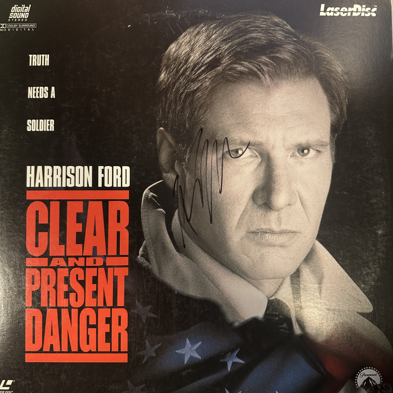 Harrison Ford Autographed Laserdisc Cover