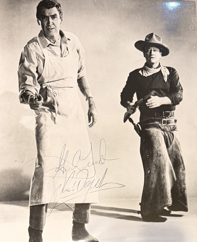 John Wayne Autographed 8X10