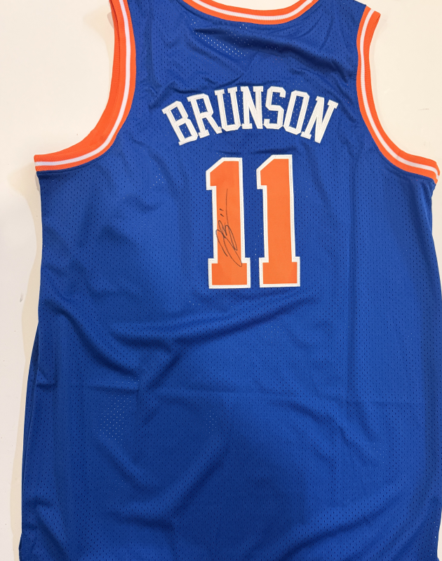 Jalen Brunson Autographed Knicks Jersey 