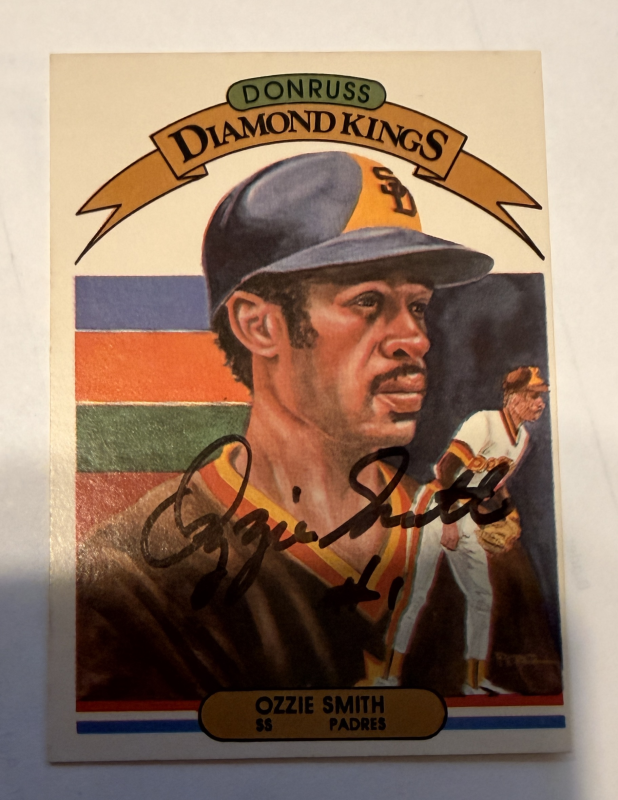 Ozzie Smith Autographed CARD