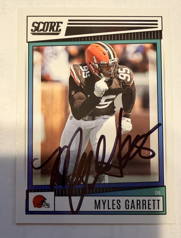 Myles Garrett Autographed CARD