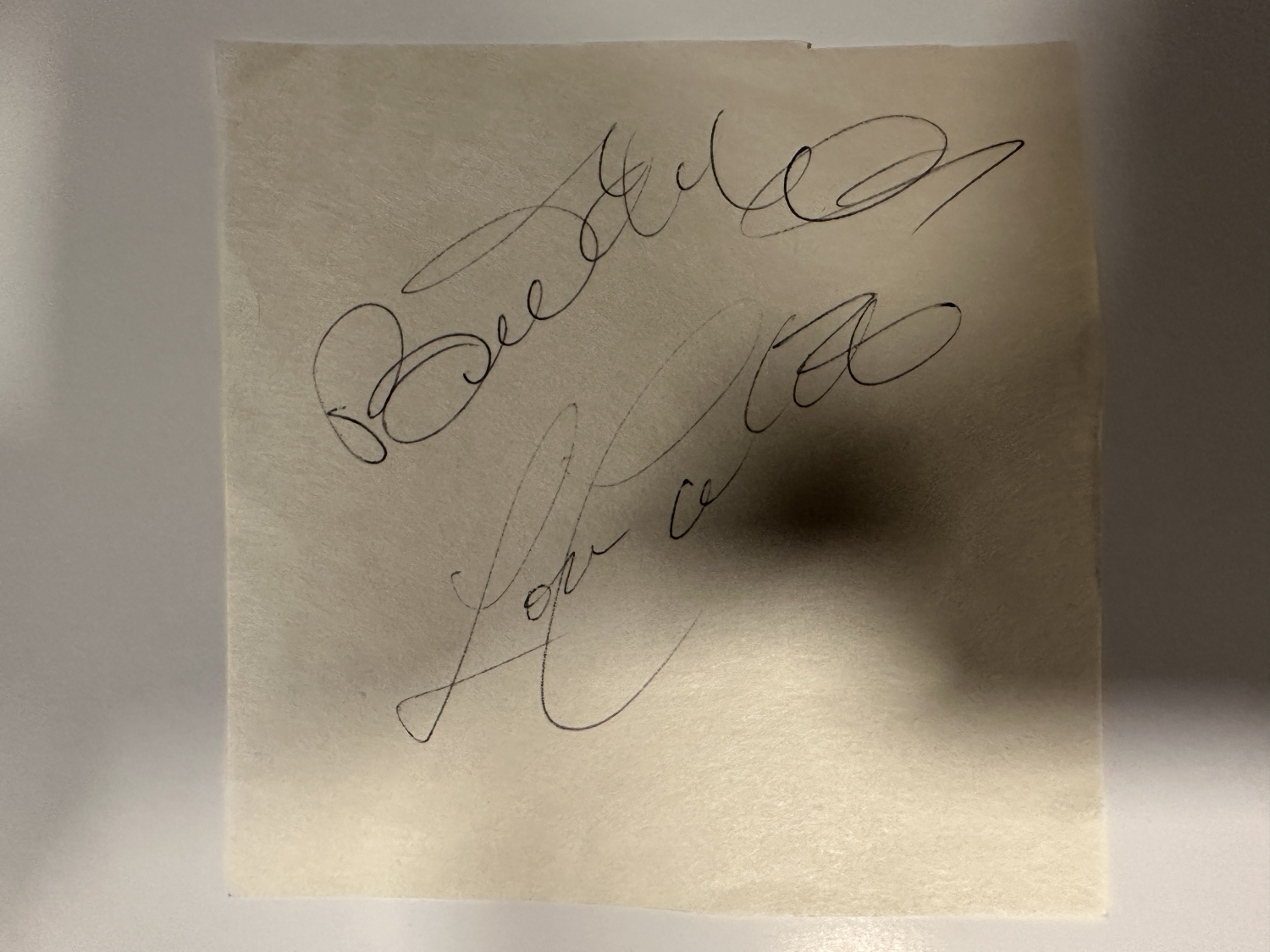 Abbott and Costello Cut Autograph
