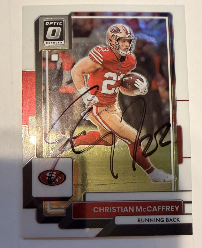 Christian McCaffrey Autographed Card