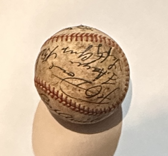 1930 Tour of Japan Autographed BASEBALL
