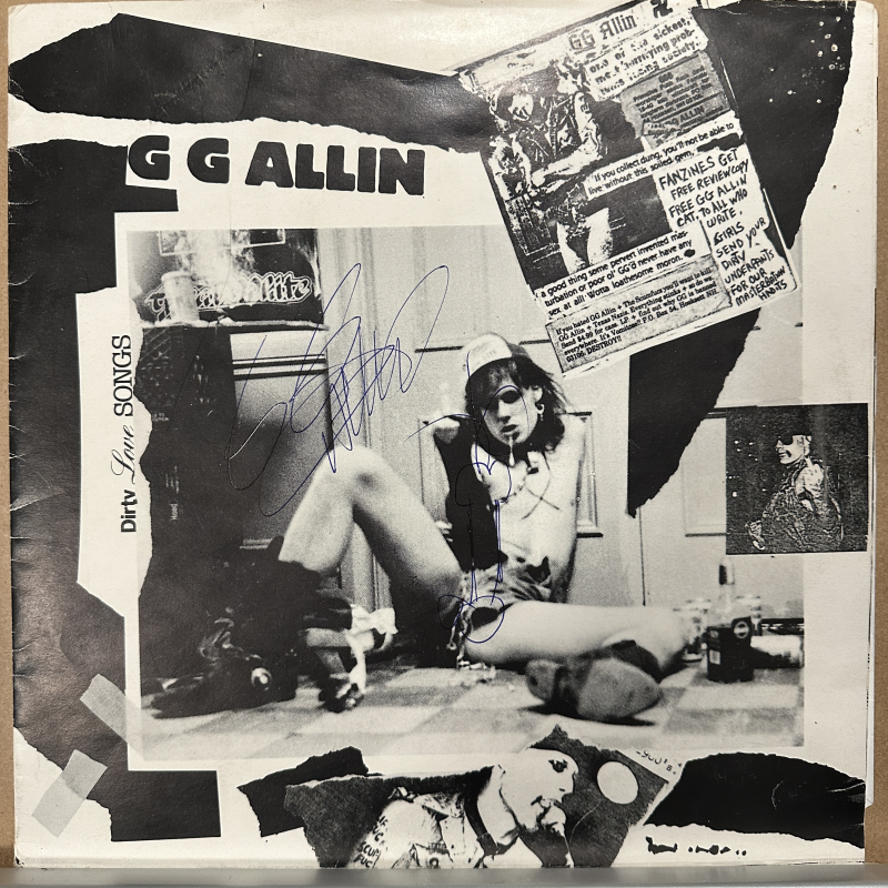 GG Allin – Dirty Love Songs AUTOGRAPHED