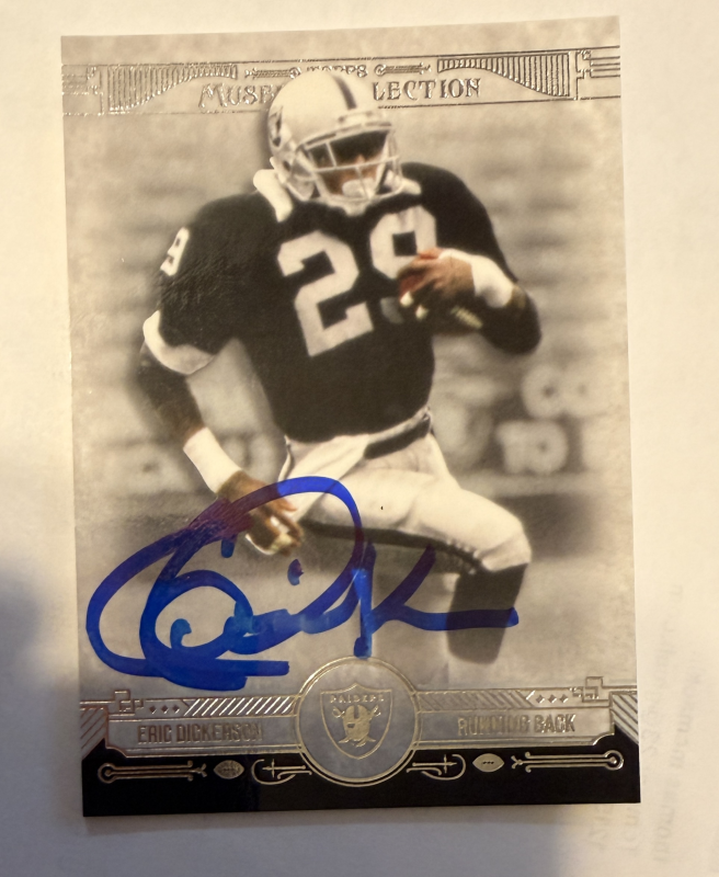 Eric Dickerson Autographed Card