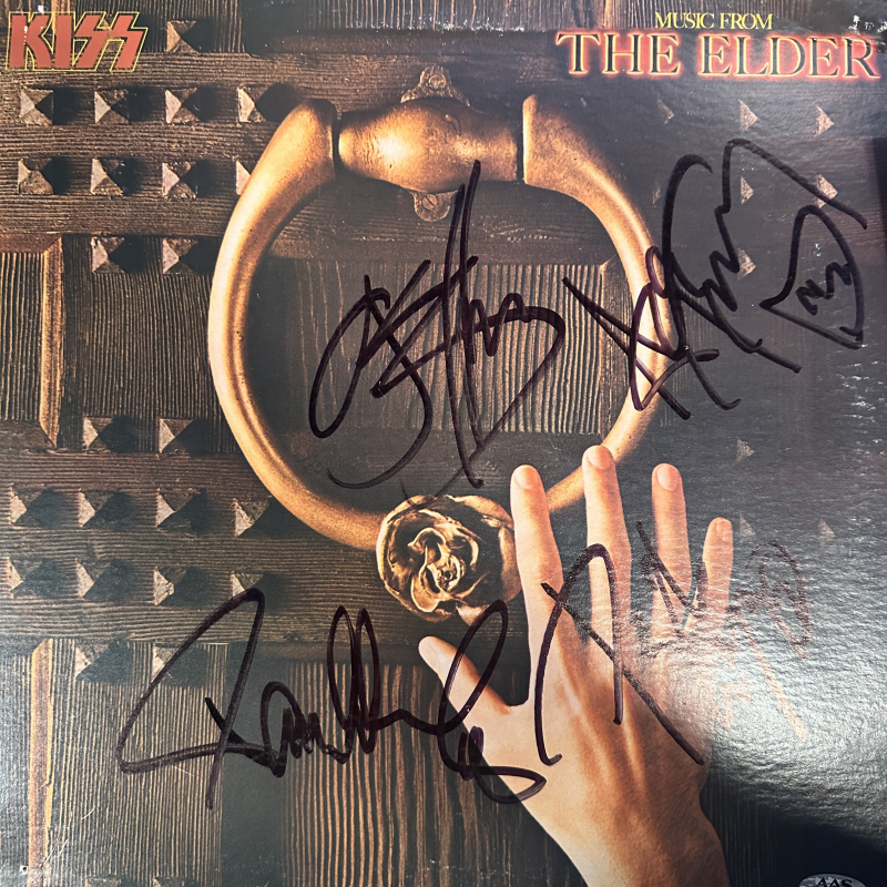KISS Autographed Album Cover