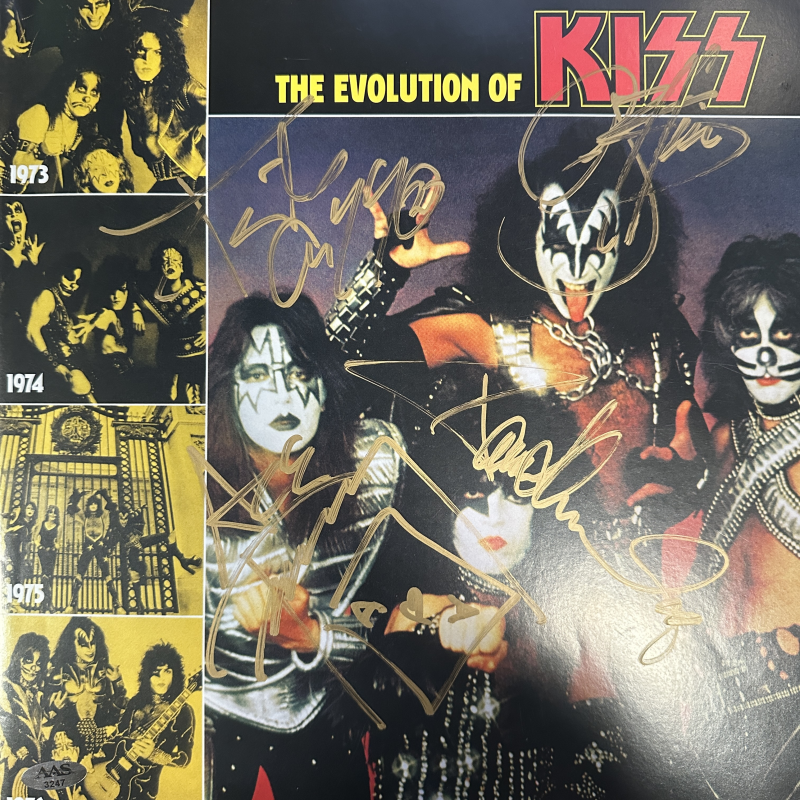 Kiss Autographed Album Liner Notes