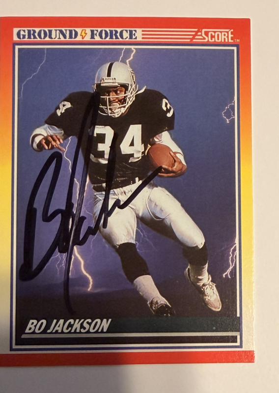 Bo Jackson Autographed Card 