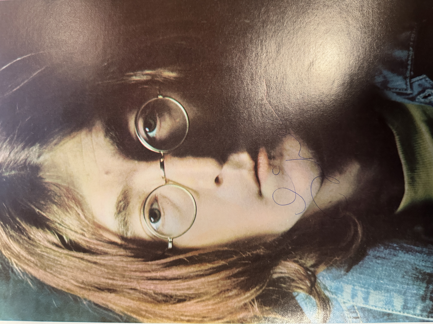 John Lennon Autographed White Album Photo