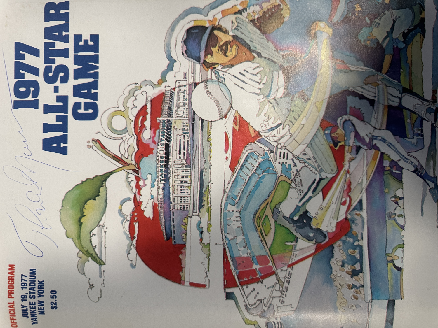 Thurman Munson Autographed All Star Program