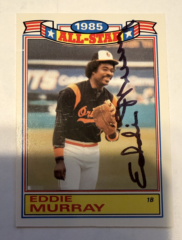Eddie Murray Autographed Card
