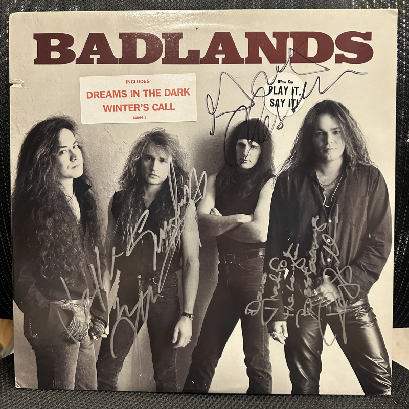 Badlands – Self Titled AUTOGRAPHED BY THE ENTIRE BAND INCLUDING RAY GILLEN!!!