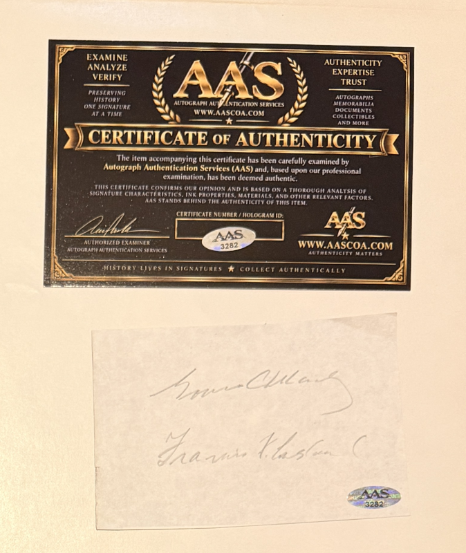 Grover & Francis Cleveland Autographed Document PAGE