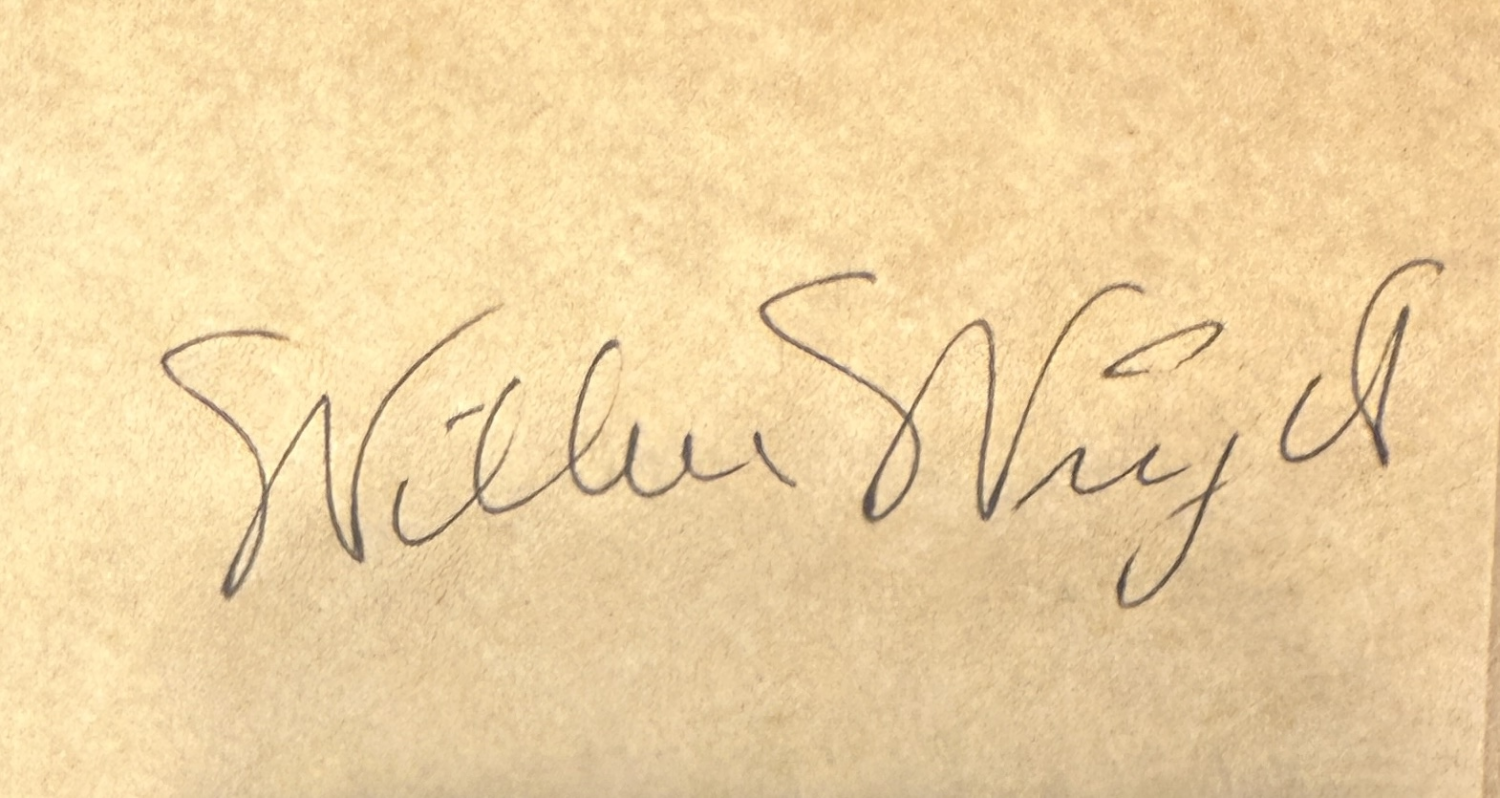Wilbur Wright Autographed Page