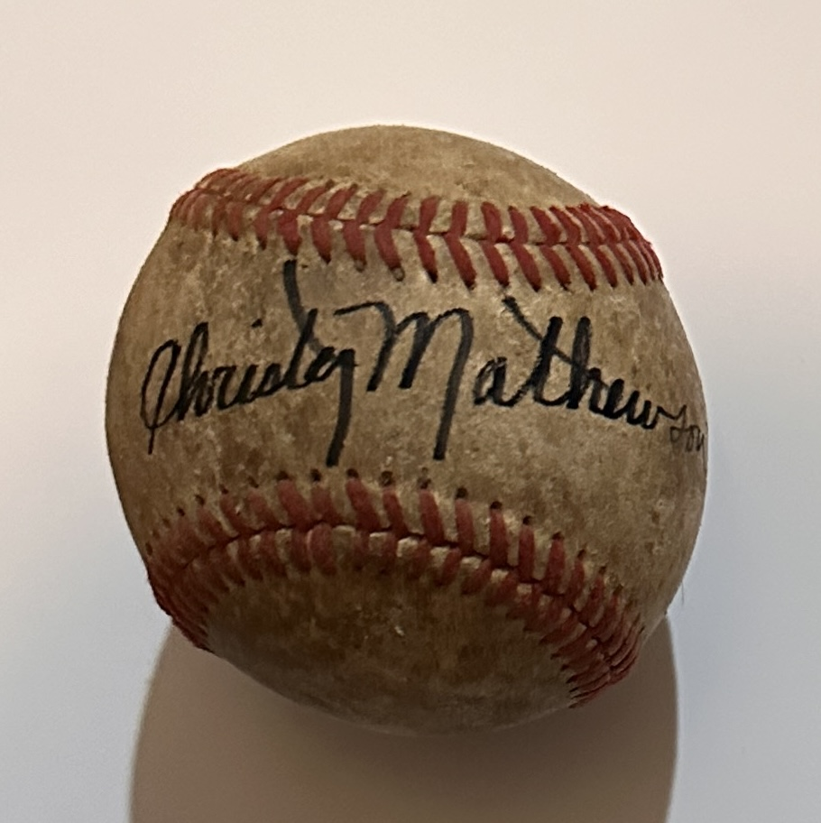 Christy Mathewson Autographed Baseball w/coa