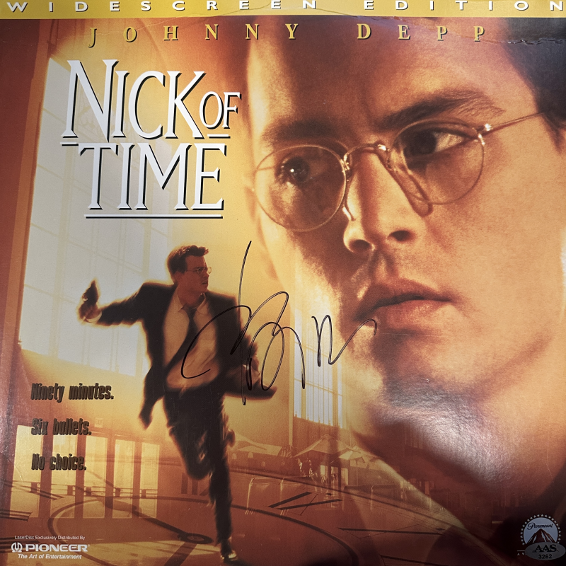 Johnny Depp Autographed Laserdisc Cover