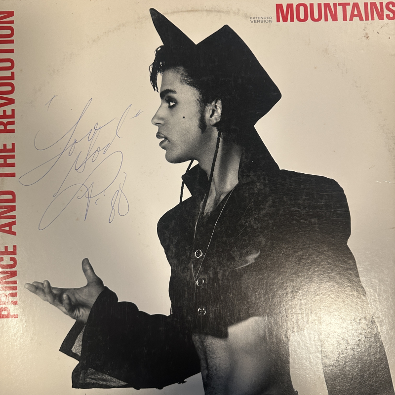 Prince Autographed Album Cover