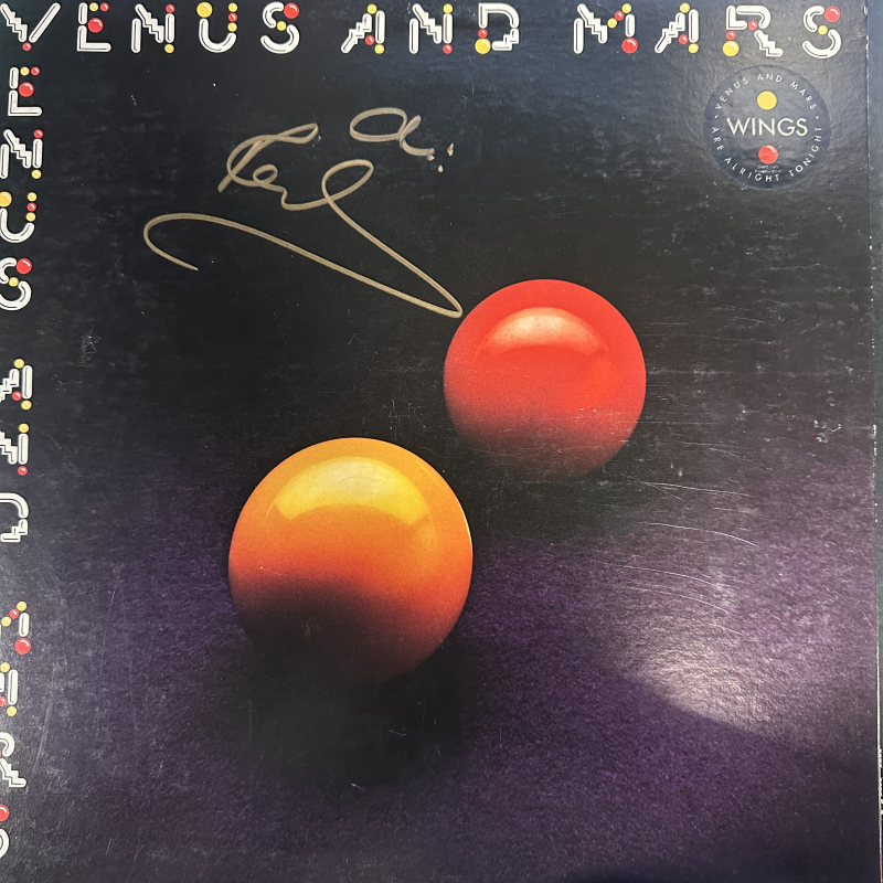Paul McCartney Autographed Album Cover