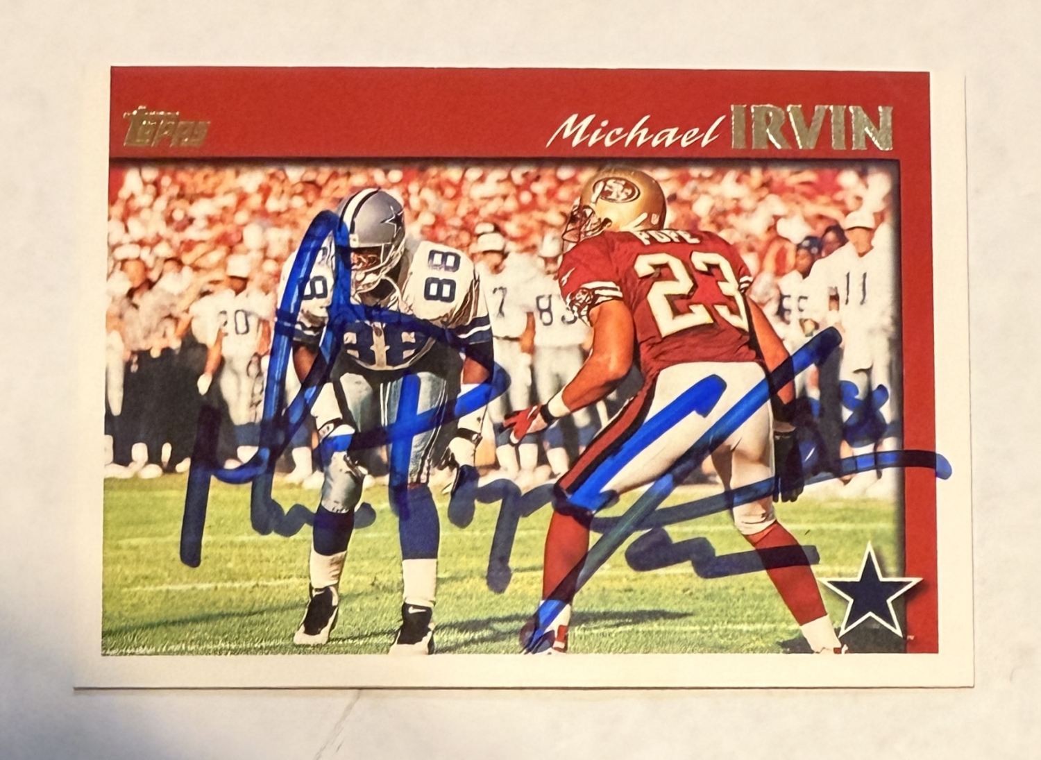 Michael Irvin Autographed CARD