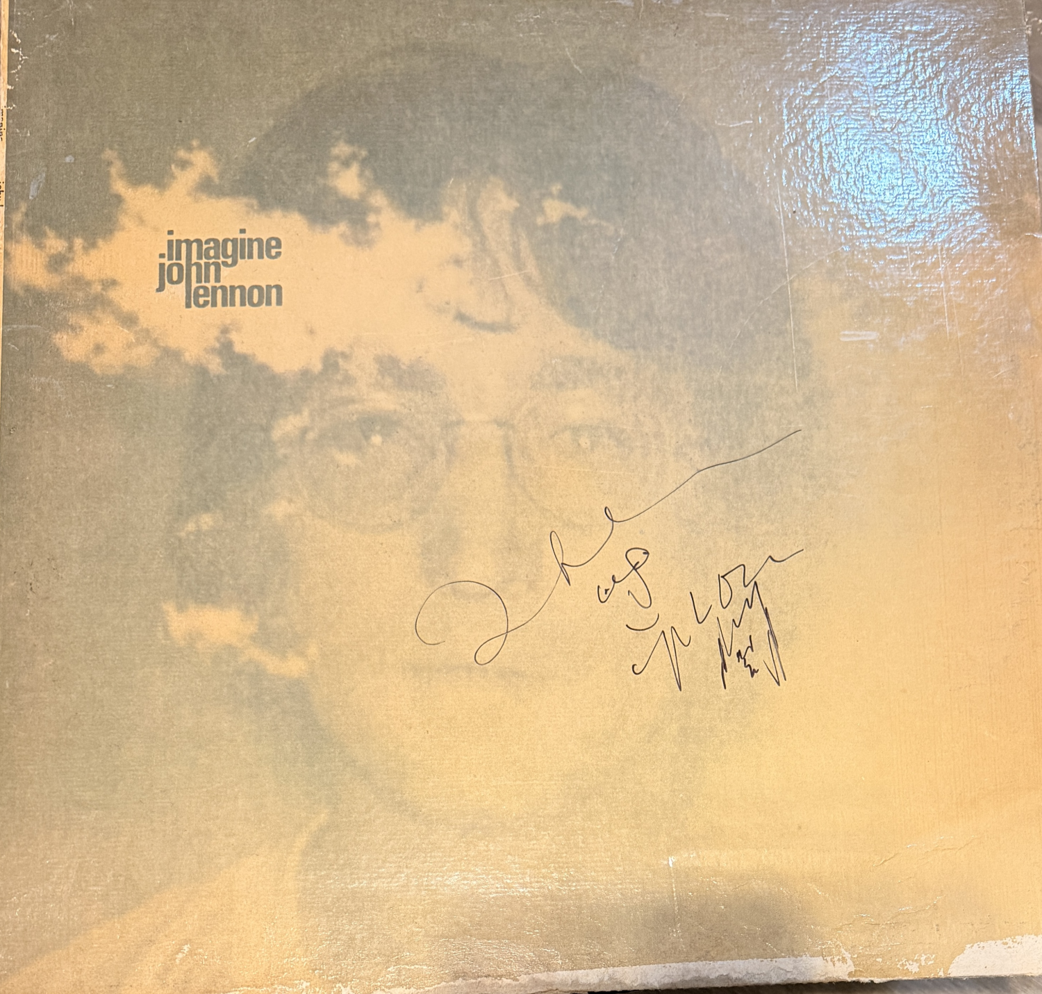 John Lennon Autographed Album IMAGINE