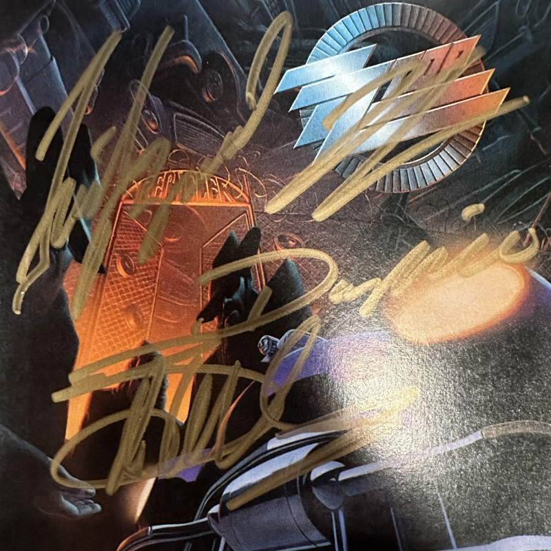 ZZ Top Autographed CD Liner Notes