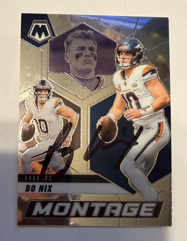 Bo Nix Autographed Card