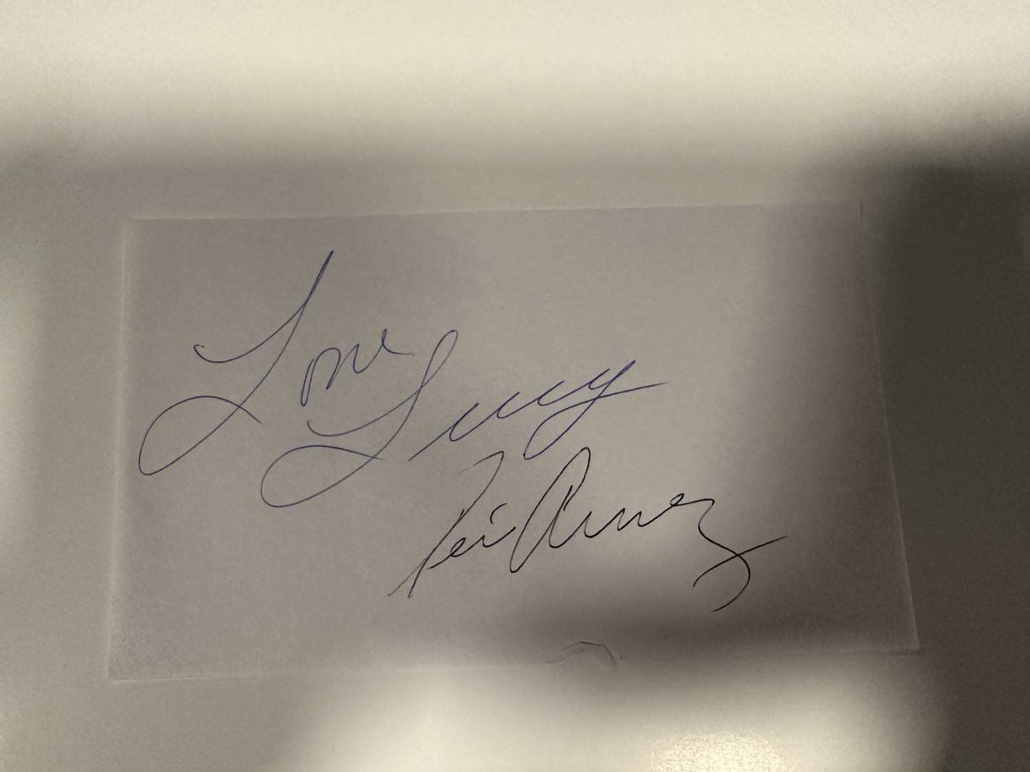 Lucy and Desi Cut Autograph